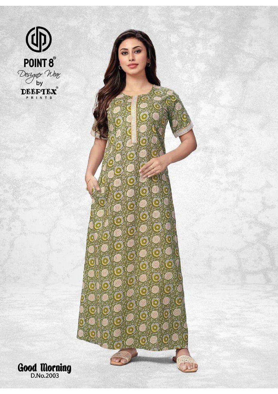 Good Morning Vol 2 By Deeptex Cotton Printed Night Wear Nighty Surat Wholesale Market